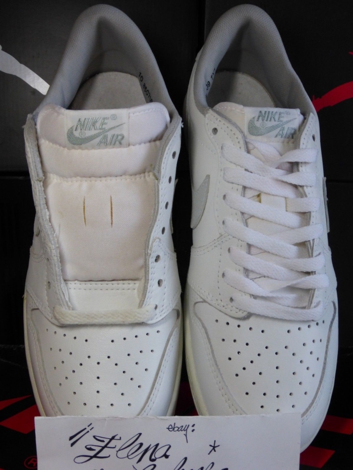 Air Jordan 1 Low White Grey Original 1985 10