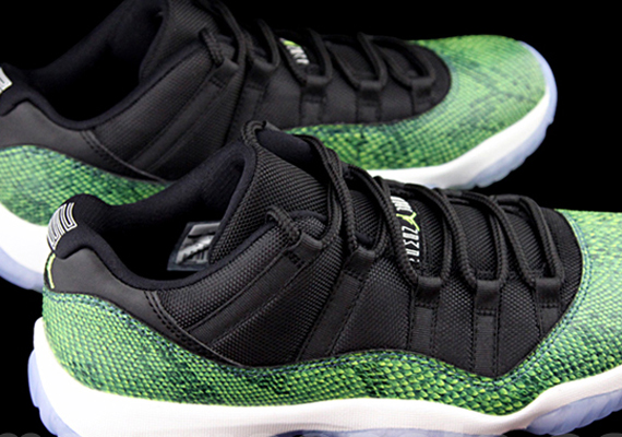 Air Jordan 11 Low Green Snake - Release Date - SneakerNews.com
