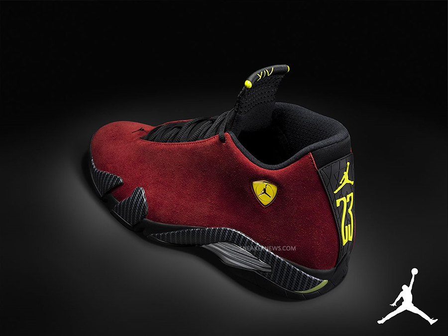 retro 14 red suede