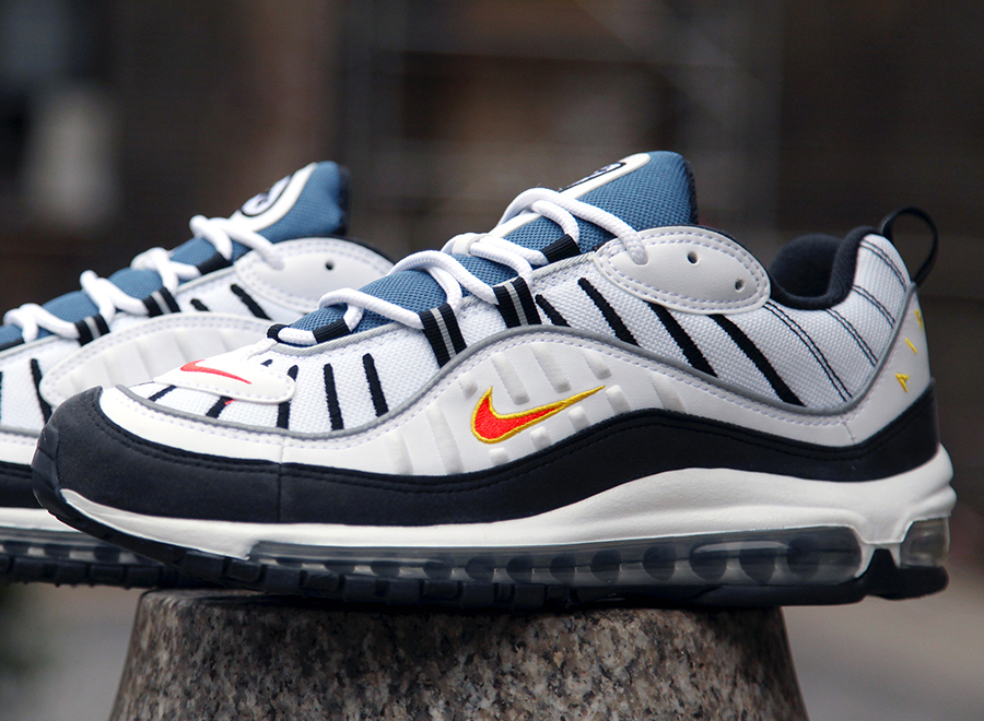 Nike Air Max 98 - White - Total Orange 