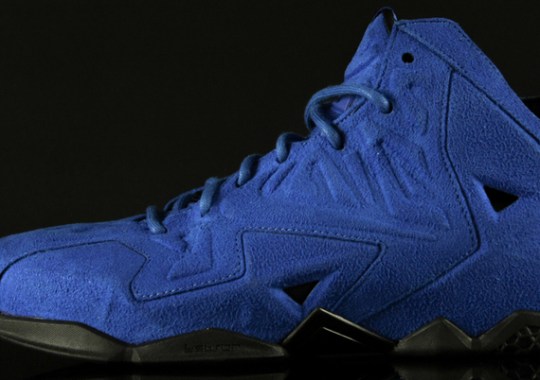 LeBron 11 EXT Blue Suede - Tag | SneakerNews.com