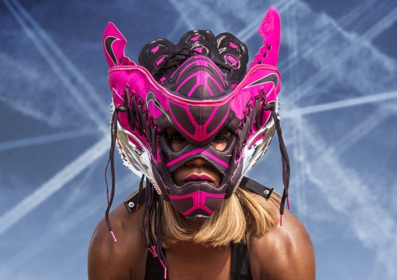 Freehand Profit Creates Sneaker Mask for Carmelita Jeter, World’s Fastest Woman