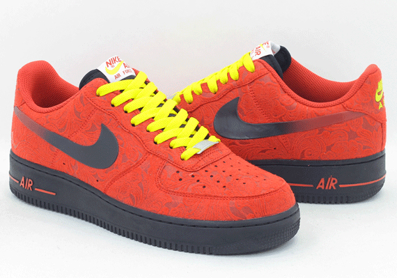 red and yellow air force ones