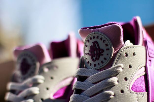 Nike Huarache Womens Grey Pink 01