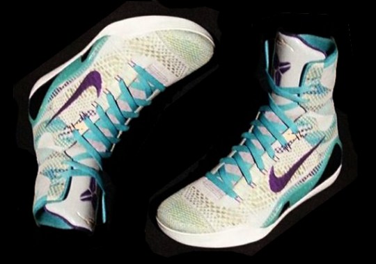 nike kobe 9 elite white purple blue 0