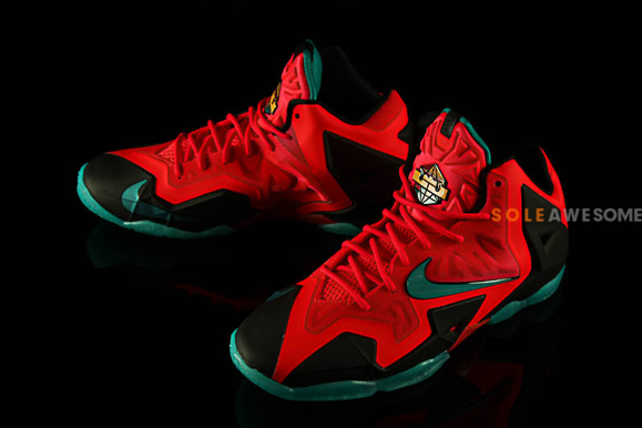Nike Lebron 11 Gs Solar Red 1
