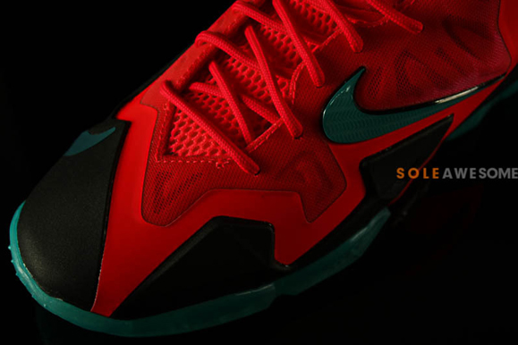 Nike Lebron 11 Gs Solar Red 5