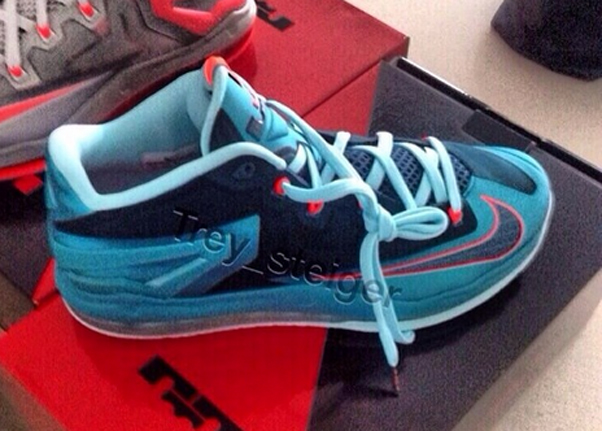 Nike Lebron 11 Low Aqua Blue Orange 2