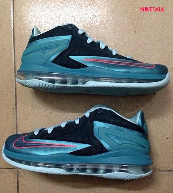 Nike Lebron 11 Low Blue Orange 01
