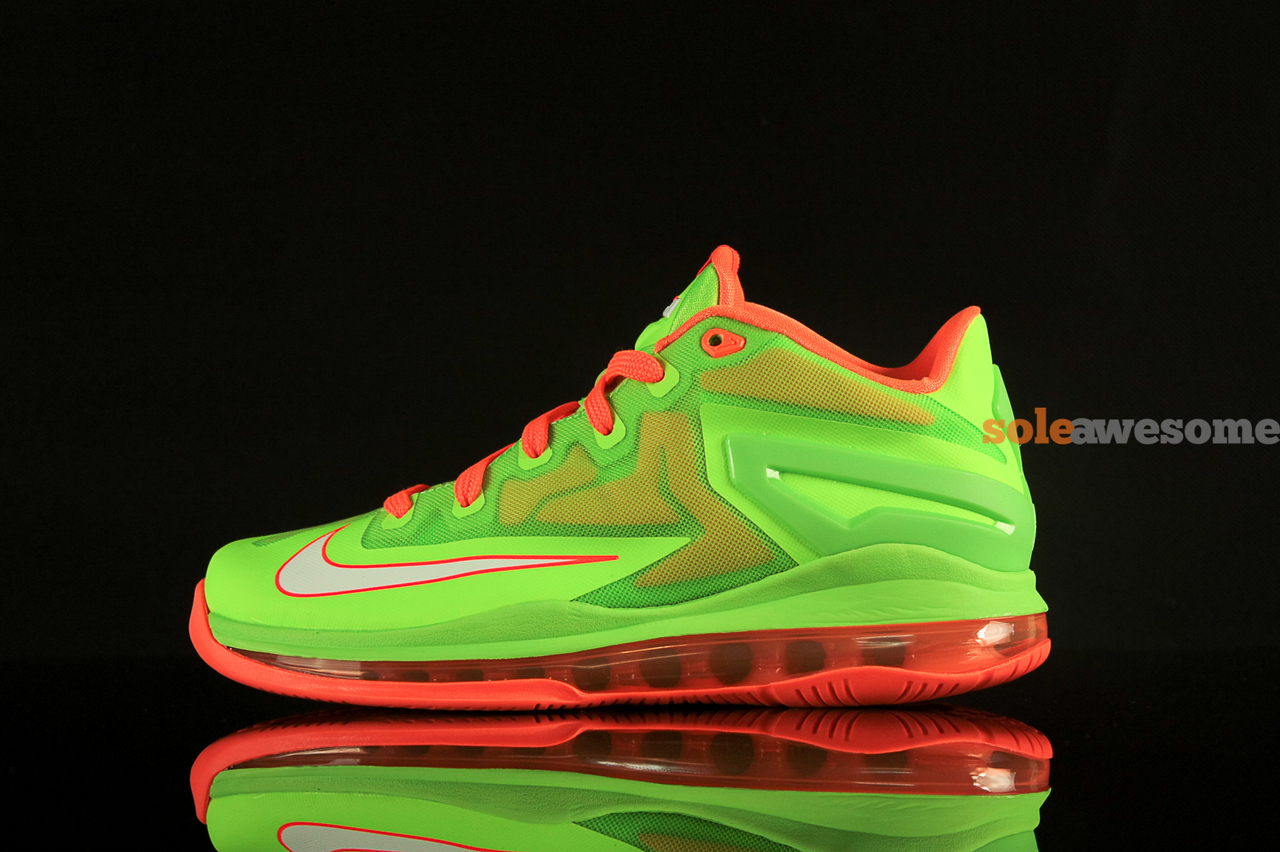 Nike Lebron 11 Low Gs Volt Orange 02