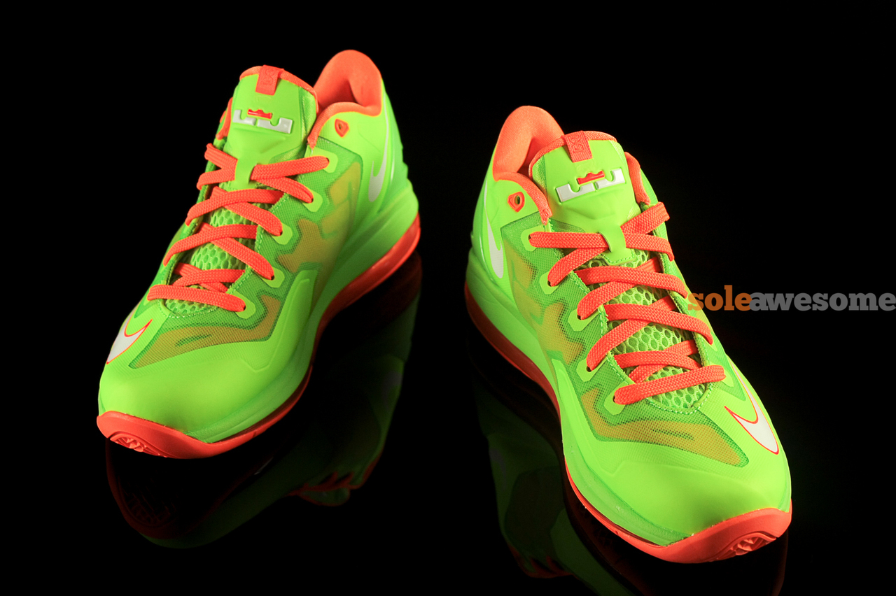 Nike Lebron 11 Low Gs Volt Orange 04