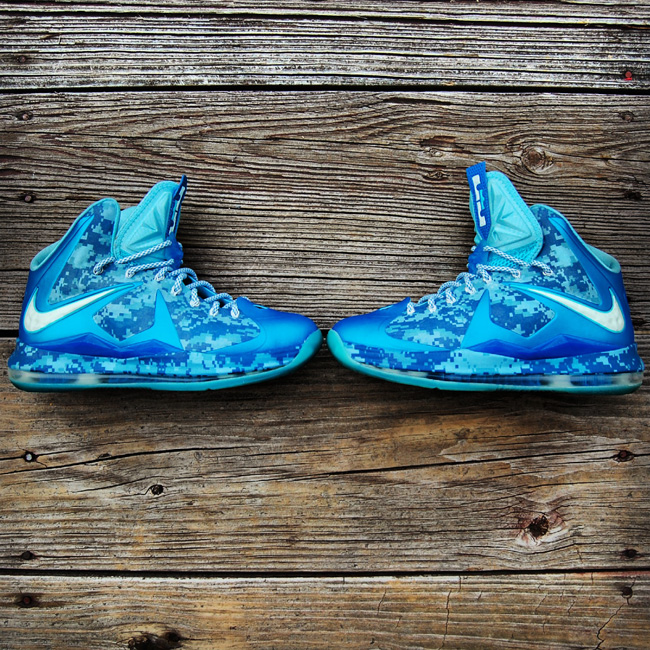 Nike Lebron X Chill Blue Camo 06