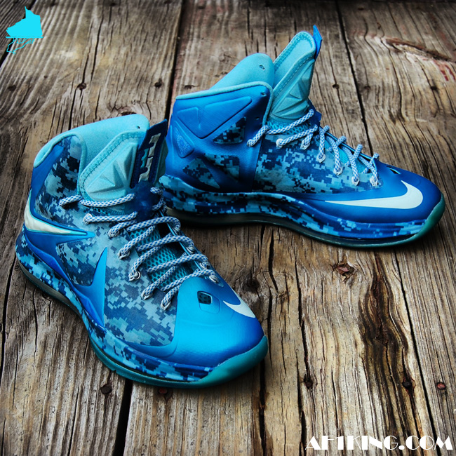 Nike Lebron X Chill Blue Camo 09