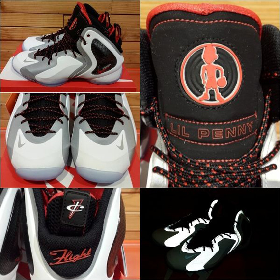 Nike Lil Penny Posite White Grey Black Red 2