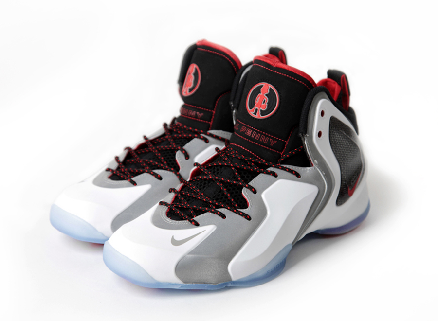 Nike Lil' Penny Posite - White - Reflective Silver - Black - Challenge Red