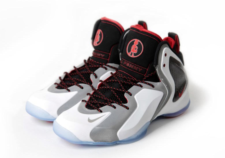 Nike Lil’ Penny Posite – White – Reflective Silver – Black – Challenge Red
