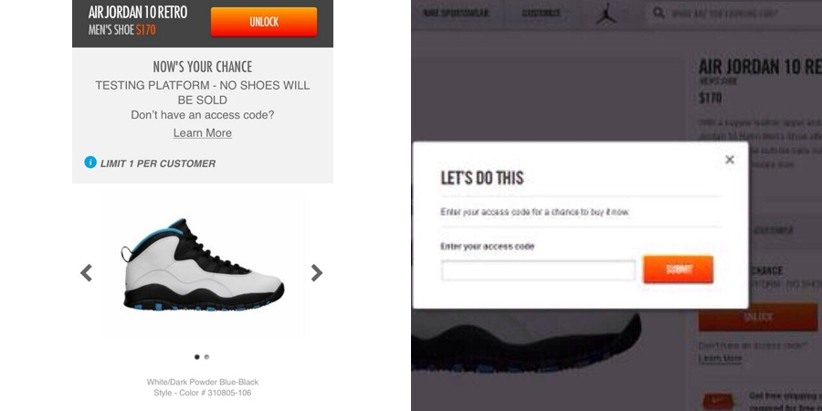 nike shoes verification code