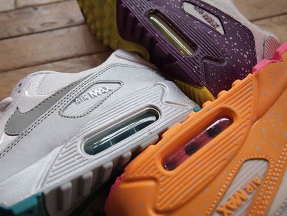 Nike Womens Air Max 90 “Splatter” in Three Colorways