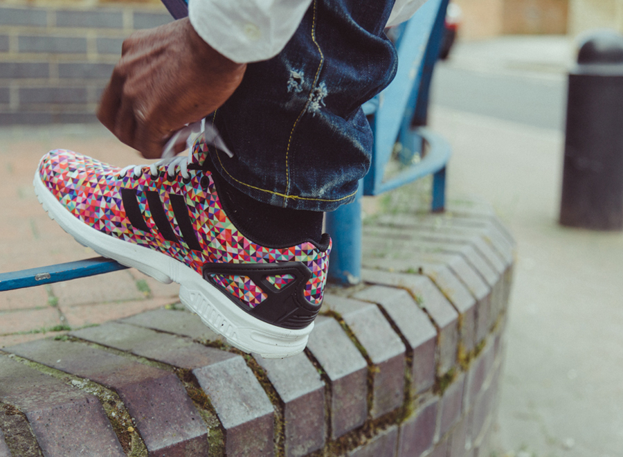 Adidas originals discount zx flux multicolor