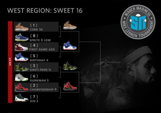 Sneaker News March Madness Nike LeBron Tournament – Sweet 16: WEST