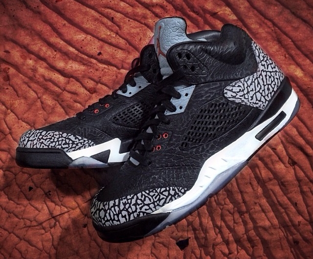 Air Jordan 3 Lab 5 Black Cement Mache 1