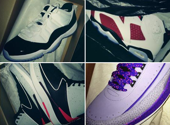 Michael Jordan's Son Marcus Gets Hooked Up With Carmines, Concord Lows, and More