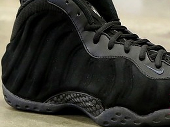 Nike Air Foamposite One Black Suede Sample