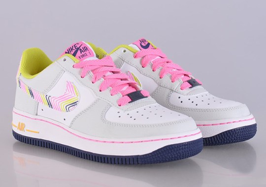 Nike Air Force 1 GS – Light Base Grey – White – Pink Glow