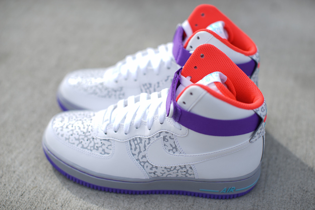 Nike Air Force 1 High 07 White Grey Venom 03