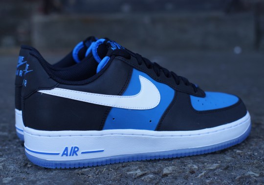 Nike Air Force 1 Low – Black – Light Photo Blue