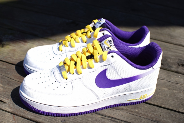 Nike Air Force 1 Low Gradient Swoosh Yellow Purple 07