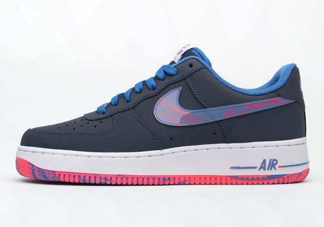 pink and navy blue nikes