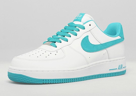Nike Air Force 1 Low – White – Teal