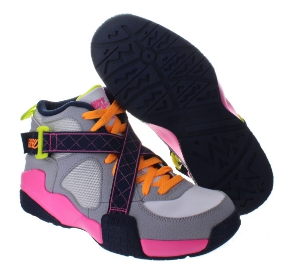  Nike Air Raid (GS) Big Kid's Shoes White/Pink  Glow/Grey/Midnight Navy 644882-101 (4 M US)