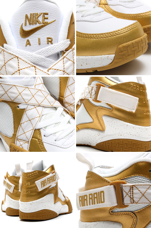 Nike Air Raid Metallic Gold White 03
