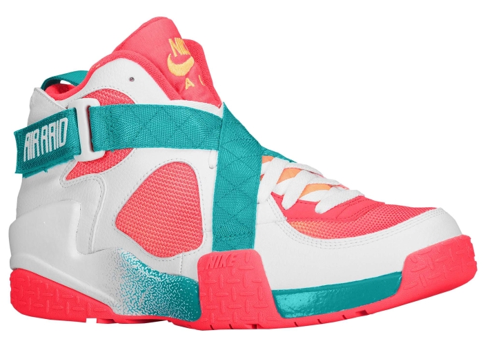 Nike Air Raid White Atomic Mango Turbo Green Laser Crimson 01