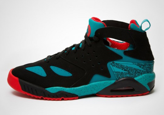 Nike Air Tech Challenge Huarache – Black – Turbo Green – Light Crimson