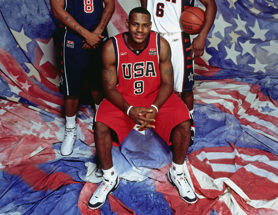 LeBron James’ Nike Air Zoom Generation “Team USA” PE for the 2004 Olympics