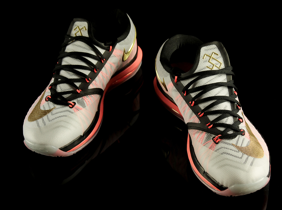 Nike Kd 6 Elite White Gold Black Mango1