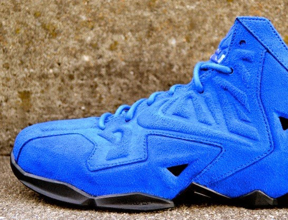 blue suede lebrons