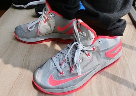 Nike LeBron 11 Low – Light Base Grey – Laser Crimson | Release Date