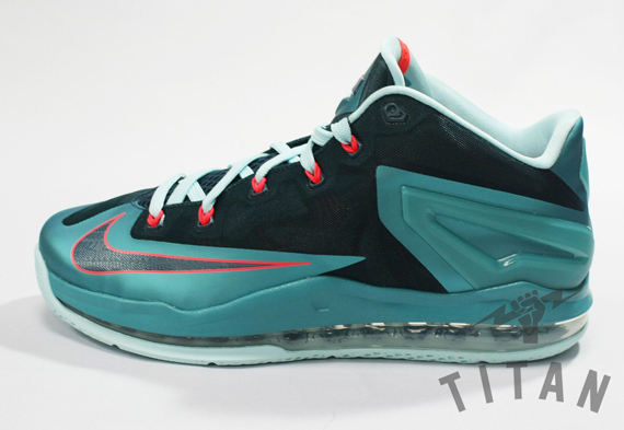 nike lebron 11 low turbo green night shade glacier ice laser crimson 1