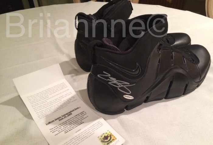 Nike Lebron 4 Blackout Autographed Pair 4