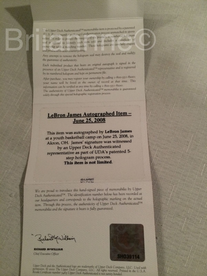 Nike Lebron 4 Blackout Autographed Pair 8