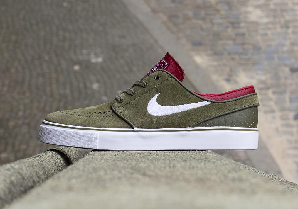 Nike Sb Stefan Janoski Olive Red 02