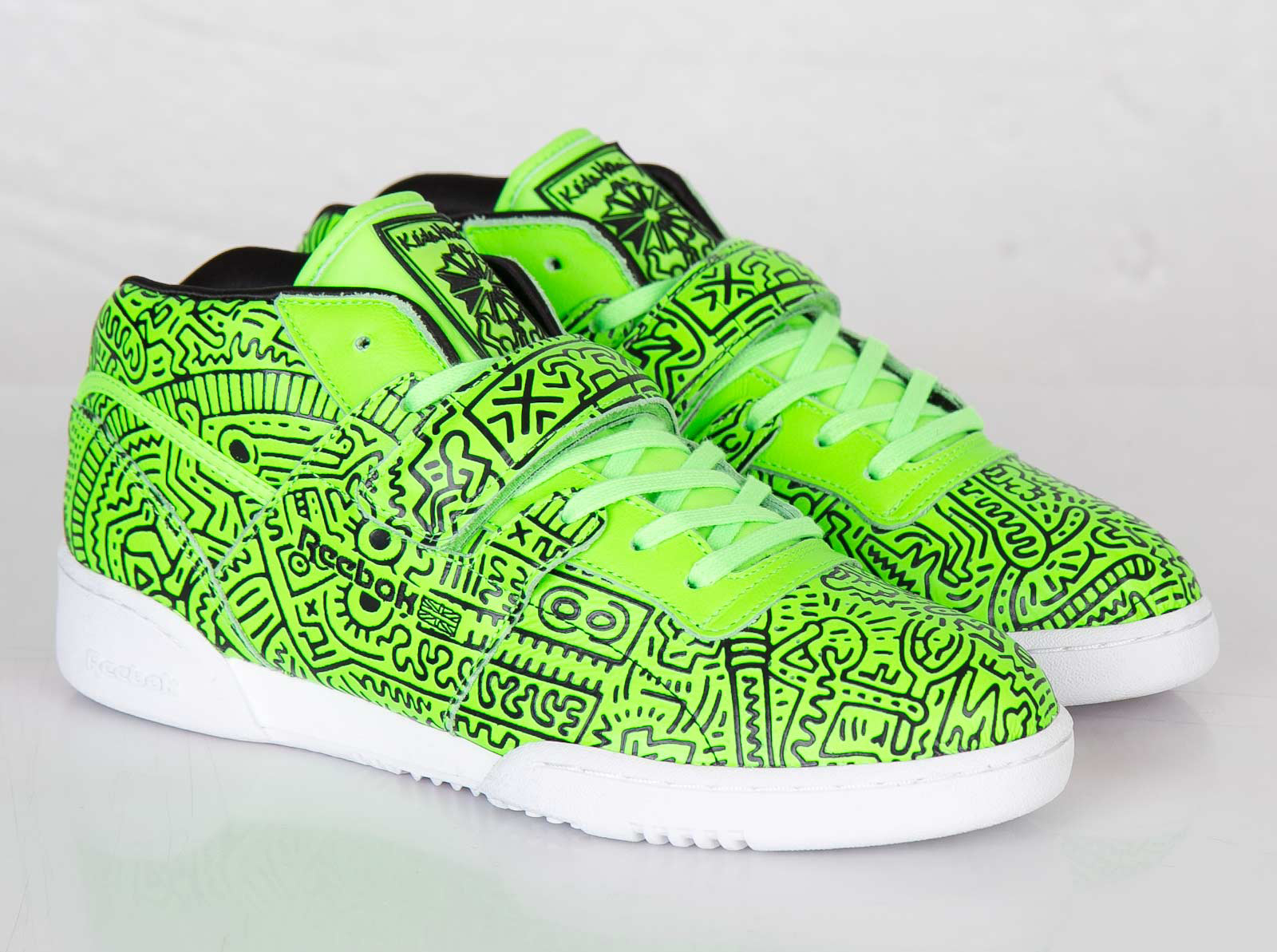 Keith Haring x Reebok Workout Mid Strap INT