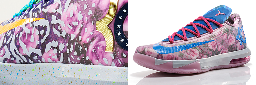 What The Kd 6 Left Shoe Floralpearl