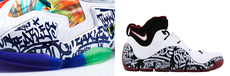 What The Lebron 11 Left Shoe Graffiti