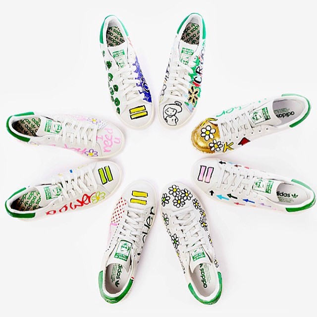 Adidas Stan Smith Pharrell Hand Painted Charity 01