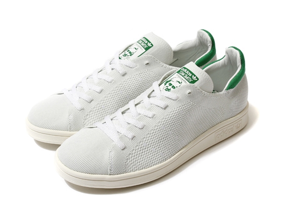 adidas Stan Smith Primeknit White Green (GS)